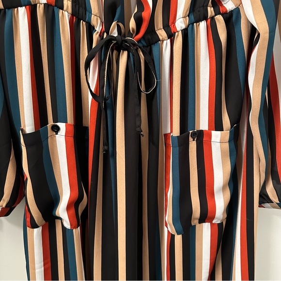 Torrid Georgette Striped Long Sleeve Kimono Duster - Picture 7 of 7